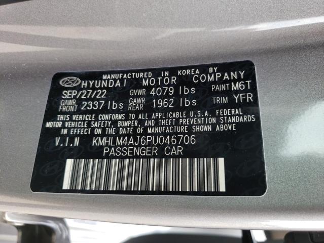 2023 HYUNDAI ELANTRA BL - KMHLM4AJ6PU046706