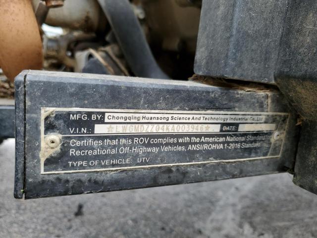 2019 ATV SIDEBYSIDE - LWGMDZZ04KA003946