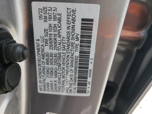 7FARW1H59NE008302 Honda CR-V EX