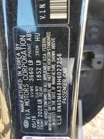KNADM4A39H6027256 KIA RIO LX