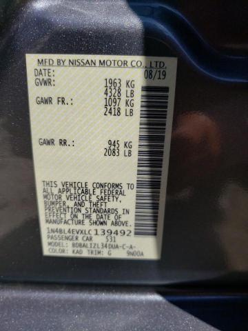 1N4BL4EVXLC139492 Nissan ALTIMA SL