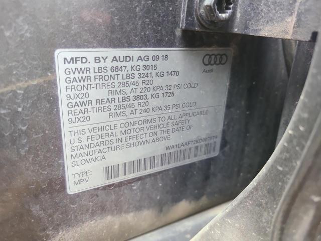 WA1LAAF72KD007879 2019 AUDI Q7, photo no. 13