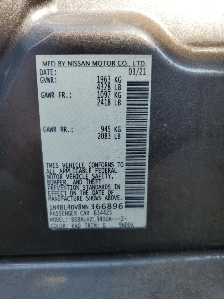 1N4BL4DV8MN366896 NISSAN ALTIMA 2021