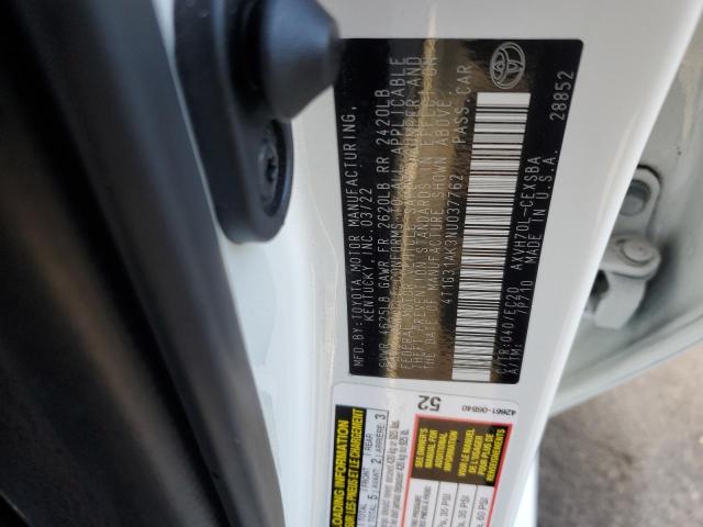 2022 TOYOTA CAMRY NIGH - 4T1G31AK3NU037762