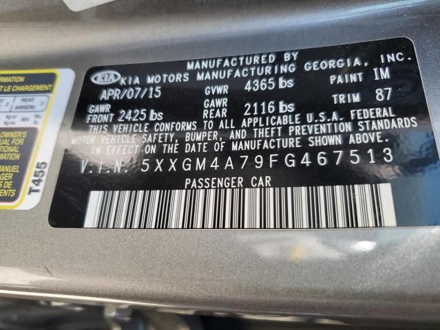 5XXGM4A79FG467513 KIA Optima Lx