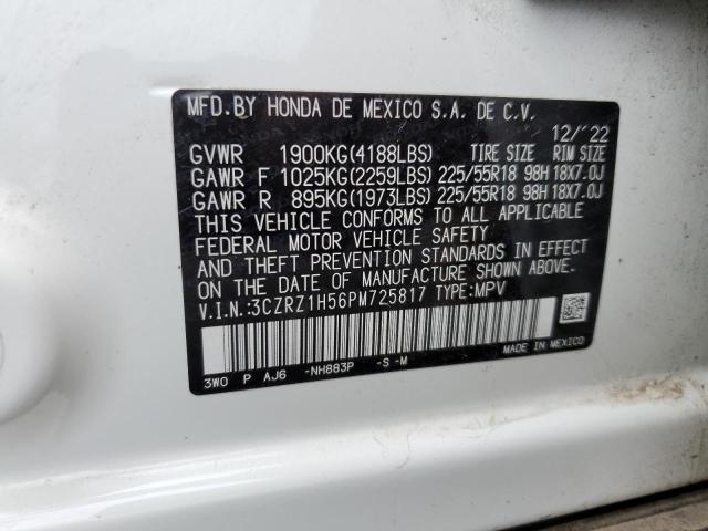 3CZRZ1H56PM725817 Honda HR-V SPORT 12