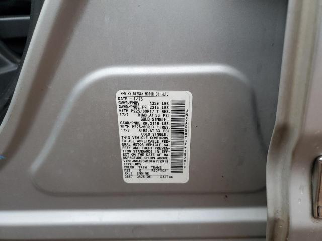 JN8AS5MT0FW152919 Nissan Rogue Select S