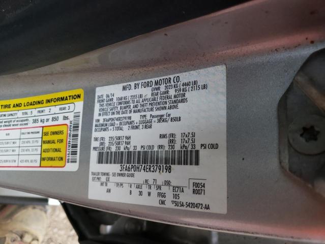 3FA6P0H74ER379198 Ford FUSION SE