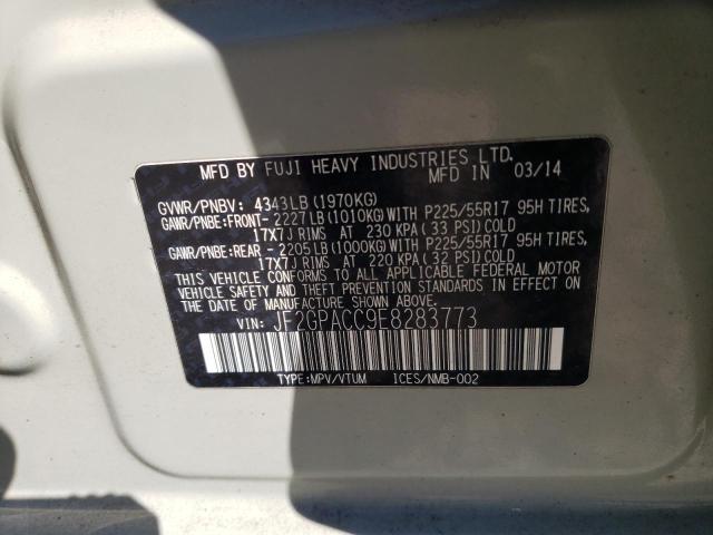 JF2GPACC9E8283773 Subaru Xv Crosstrek 2.0 Premium