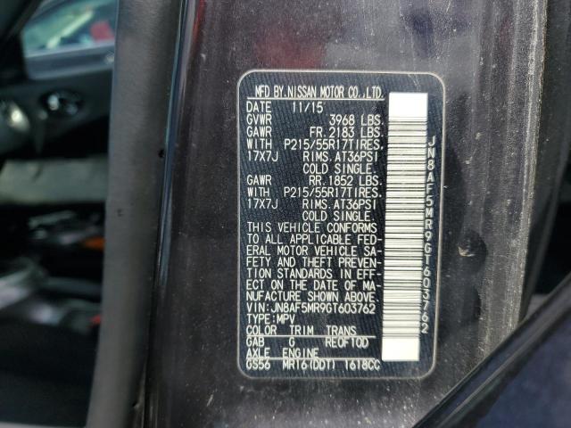 2016 NISSAN JUKE S - JN8AF5MR9GT603762