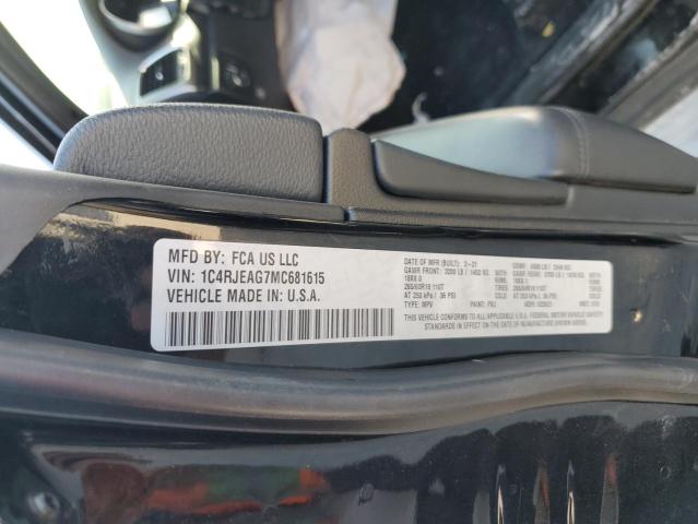 1C4RJEAG7MC681615 Jeep Grand Cherokee Laredo