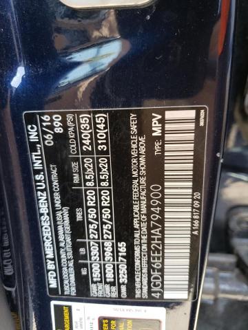 4JGDF6EE2HA794900 Mercedes-Benz Gls 450 4matic