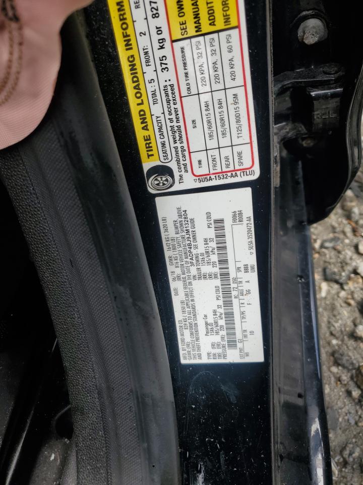 3FADP4BJ9JM132804 FORD FIESTA 2018