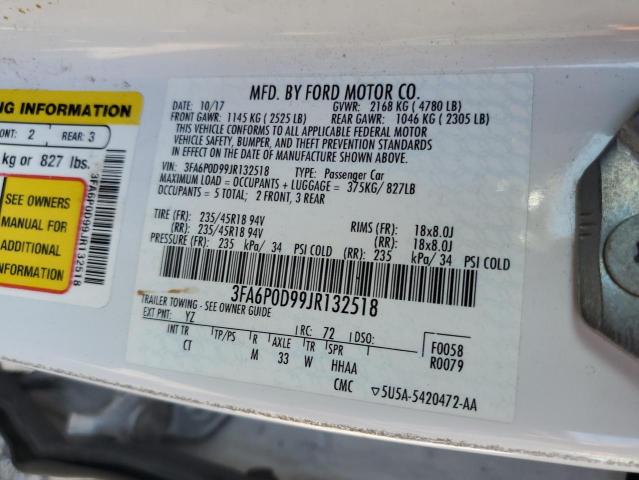 3FA6P0D99JR132518 Ford Fusion Titanium/platinum