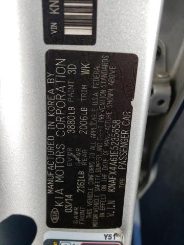 KNAFX4A61E5235658 KIA FORTE LX