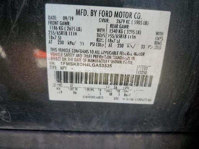 1FMSK8DH4LGA53535 Ford EXPLORER XLT