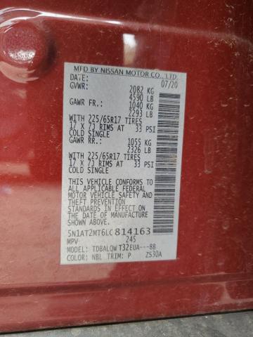 5N1AT2MT6LC814163 Nissan ROGUE S