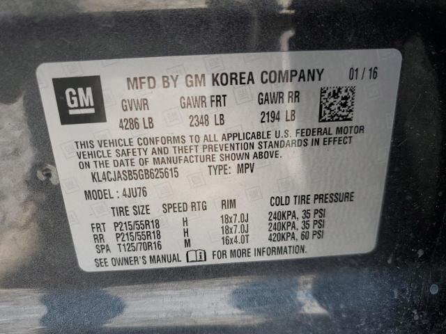 KL4CJASB5GB625615 Buick Encore