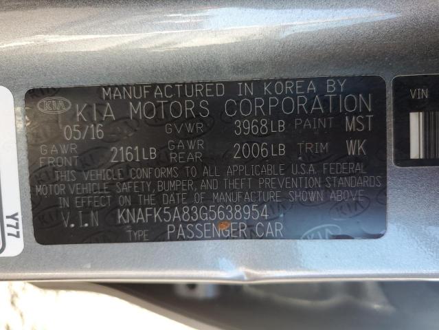 KNAFK5A83G5638954 KIA FORTE LX
