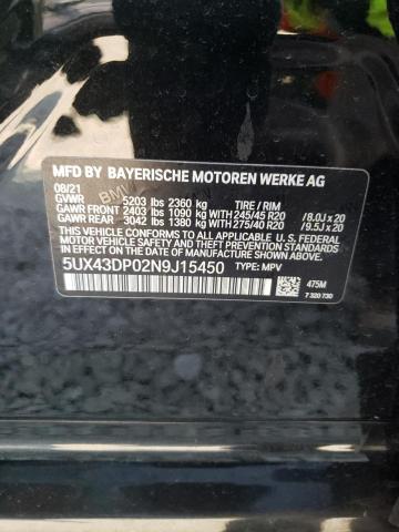 5UX43DP02N9J15450 2022 BMW X3, photo no. 13