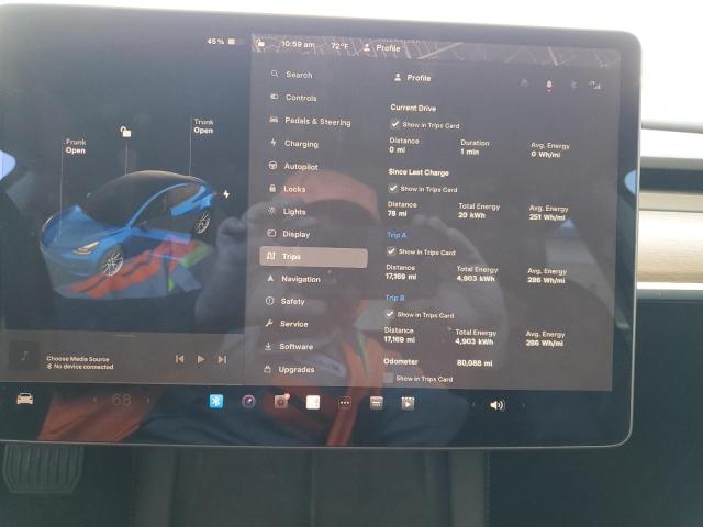 2022 TESLA MODEL 3 AW 5YJ3E1EB6NF189700