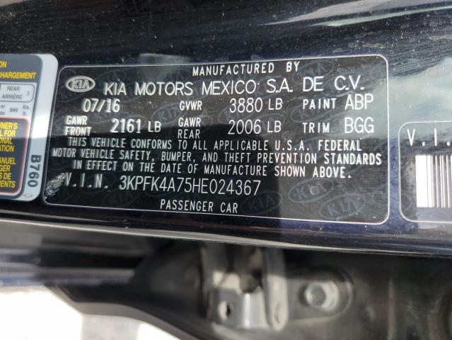 3KPFK4A75HE024367 KIA FORTE LX
