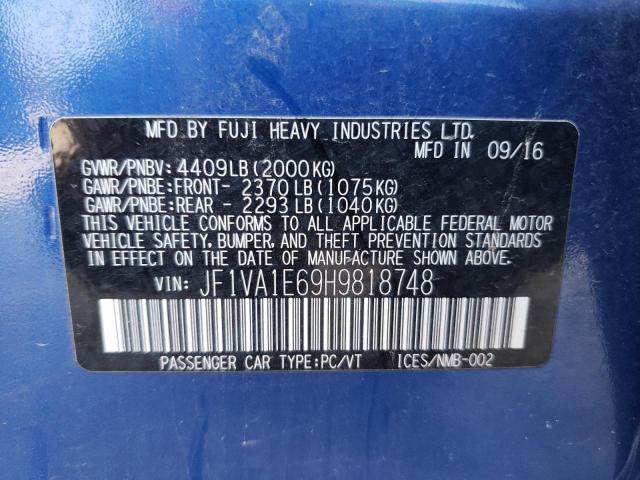 JF1VA1E69H9818748 Subaru Wrx Premium