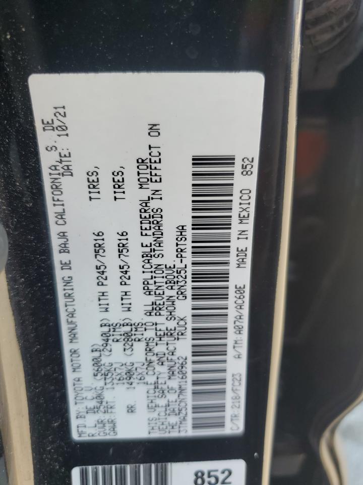 3TMAZ5CN7NM160962 TOYOTA TACOMA 2022