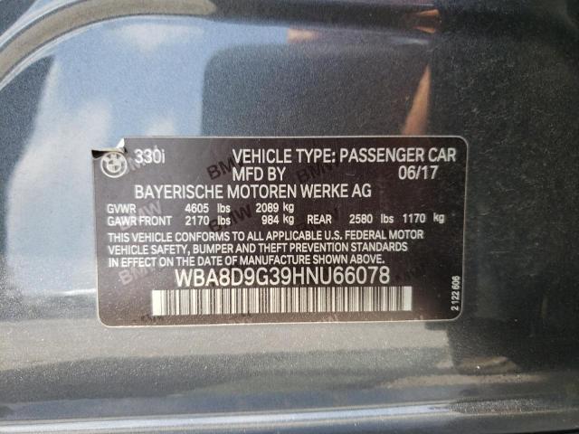 WBA8D9G39HNU66078 BMW 330 XI