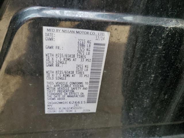 5N1AR2MM1FC626615 Nissan Pathfinder S