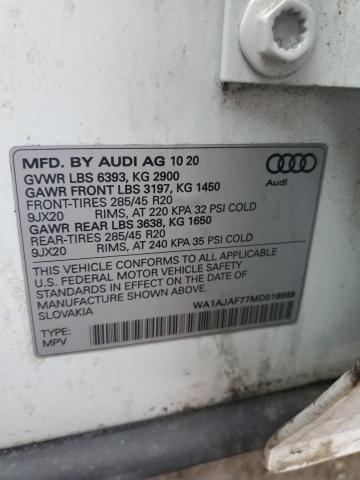 VIN WA1AJAF77MD016989 2021 Audi Q7, Premium no.13