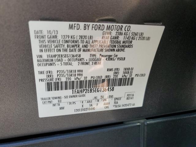 1FAHP2E85EG136458 Ford TAURUS SEL