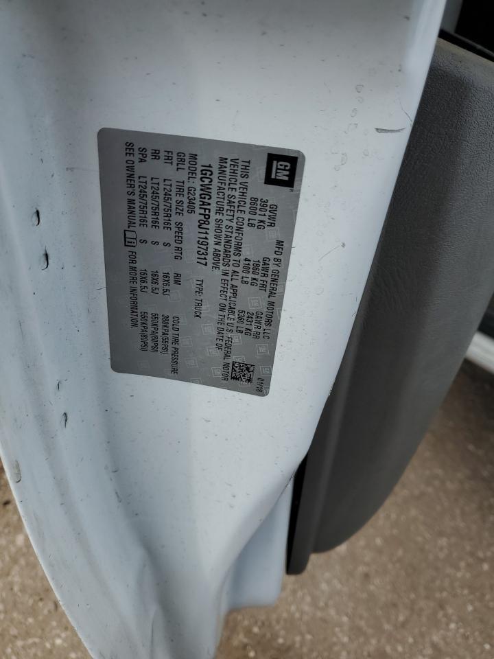 1GCWGAFP8J1197317 CHEVROLET EXPRESS 2018