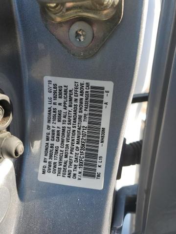 2019 HONDA 10HP MOTOR 19XFC1F35KE210712