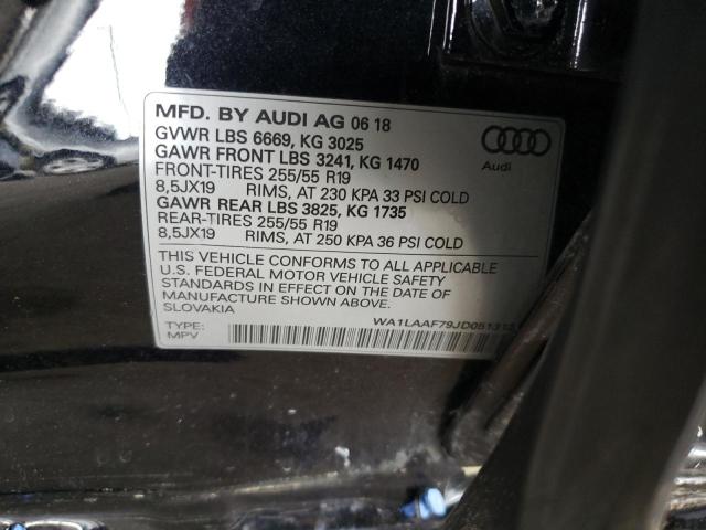 VIN WA1LAAF79JD051313 2018 Audi Q7, Premium Plus no.12