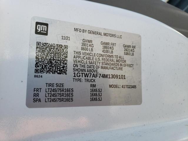 1GTW7AF74M1309101 GMC Savana G2500