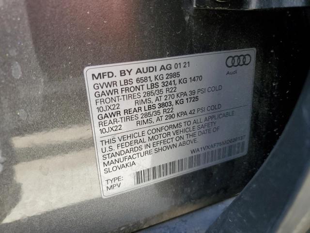 WA1VXAF75MD028137 2021 AUDI Q7, photo no. 14