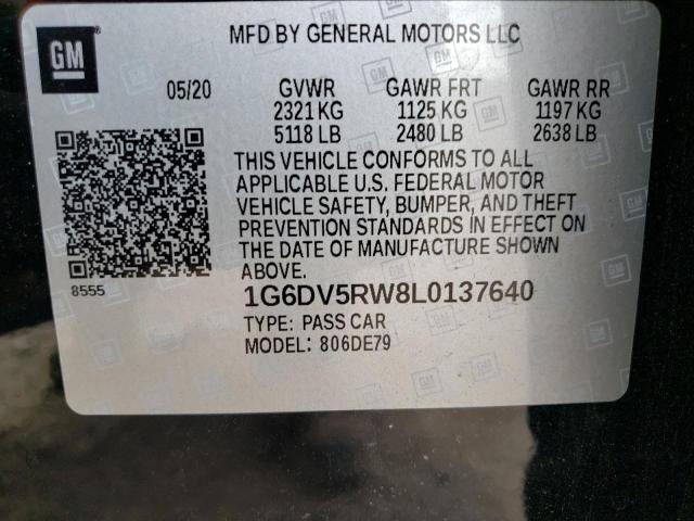 2020 CADILLAC CT5-V - 1G6DV5RW8L0137640