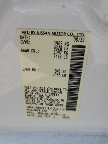 1N4BL4BV2LC142472 Nissan ALTIMA S
