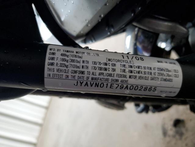 2009 YAMAHA XVS950 A JYAVN01E79A002865