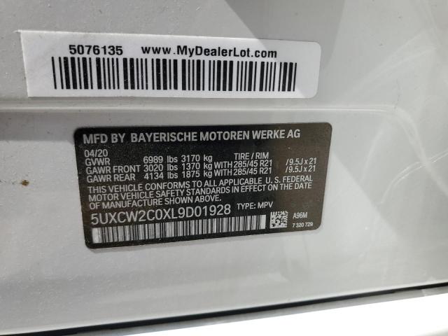 VIN 5UXCW2C0XL9D01928 2020 BMW X7, Xdrive40I no.14