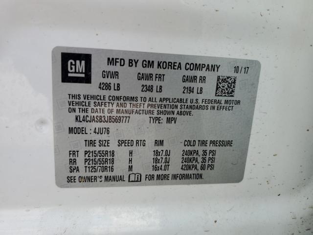 KL4CJASB3JB569777 Buick Encore Preferred