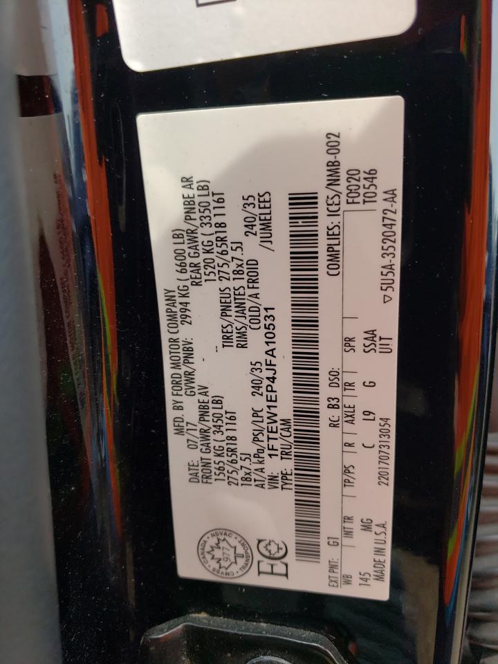 1FTEW1EP4JFA10531 FORD F-150 2018