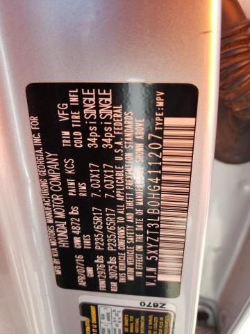 5XYZT3LB0HG411207 Hyundai SANTA FE SPORT