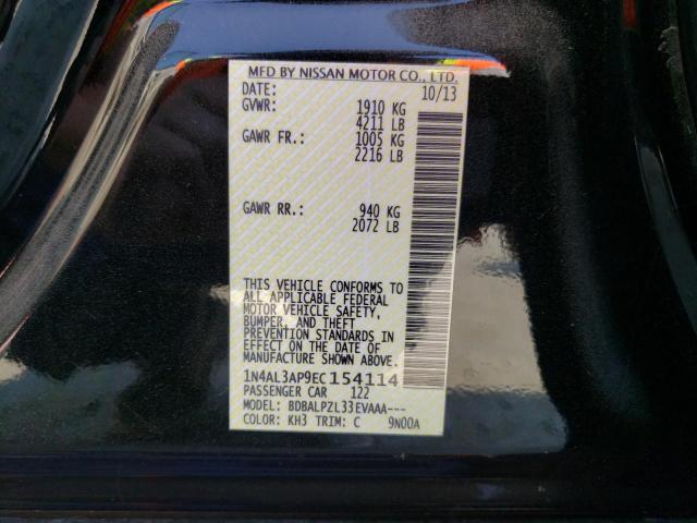 1N4AL3AP9EC154114 Nissan ALTIMA 2.5