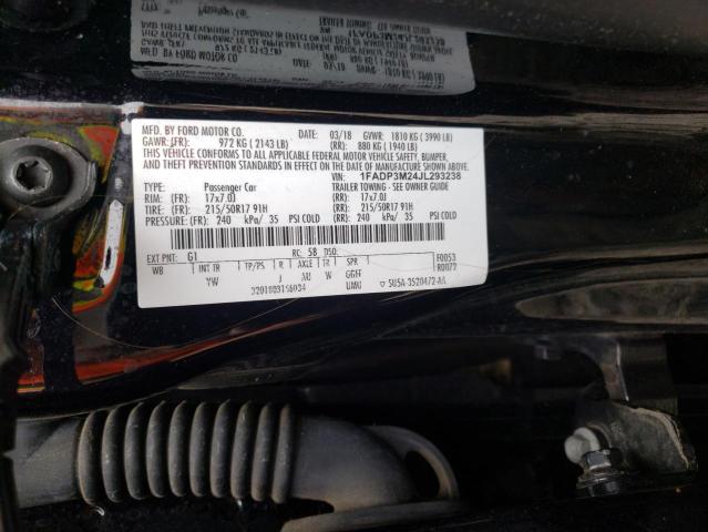 1FADP3M24JL293238 2018 FORD FOCUS, photo no. 12