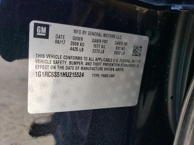 VIN 1G1RC6S51HU215524 2017 Chevrolet Volt, LT no.12