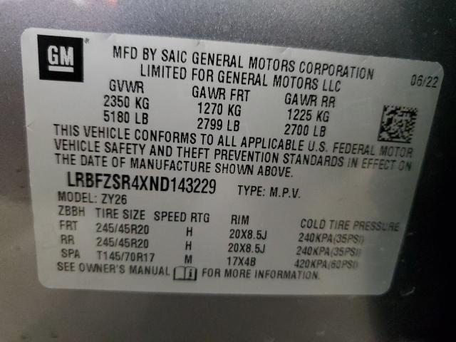 2022 BUICK ENVISION A - LRBFZSR4XND143229
