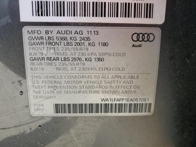 VIN WA1LFAFP1EA057051 2014 Audi Q5, Premium Plus no.13