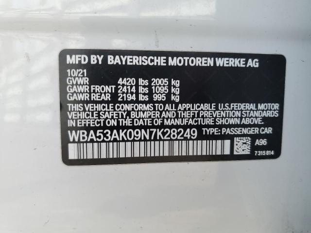 2022 BMW 228I - WBA53AK09N7K28249